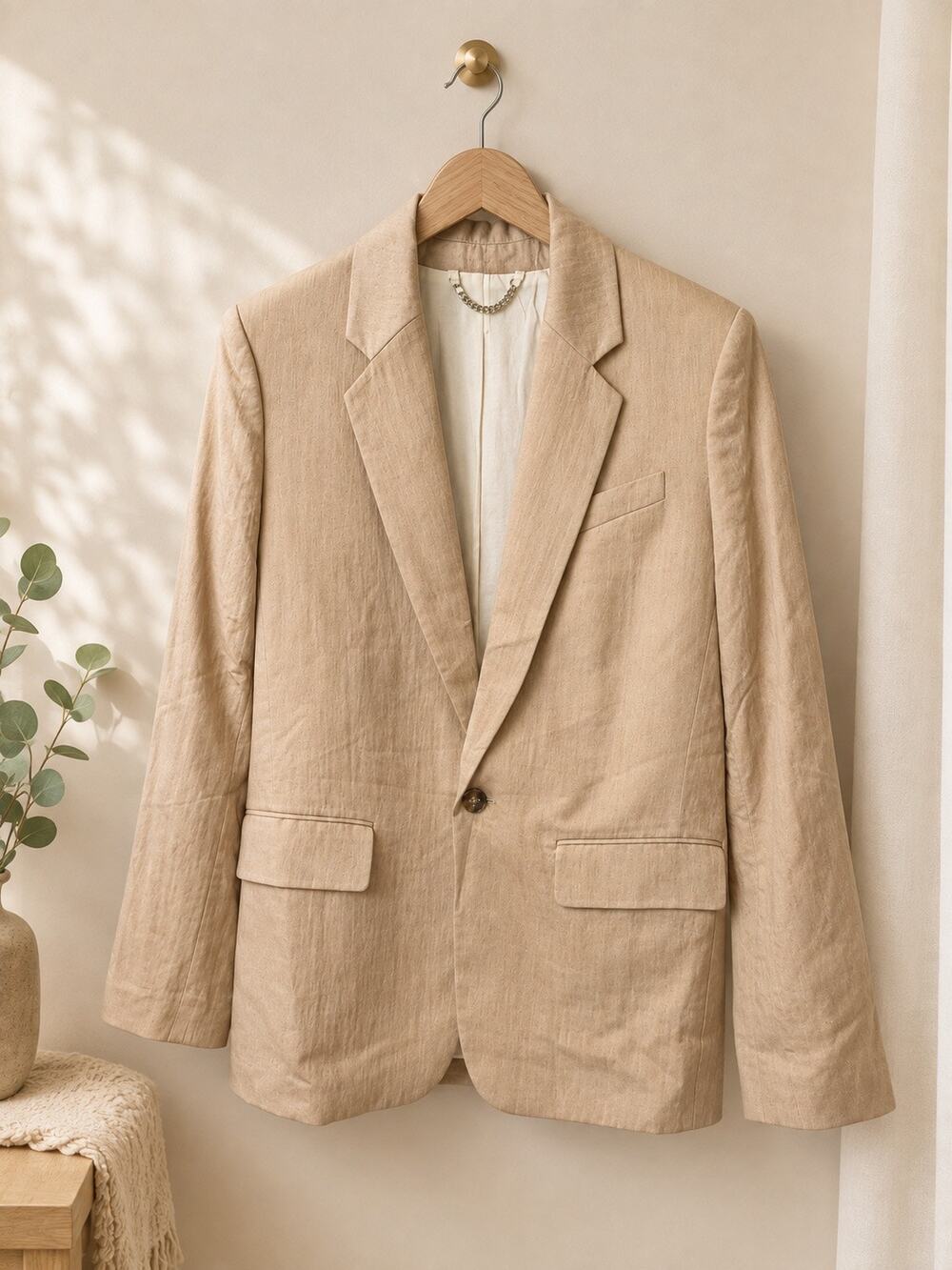 A.L.C. Oversized Camel / Tan Blazer Single-breasted Size 0 NWOT
